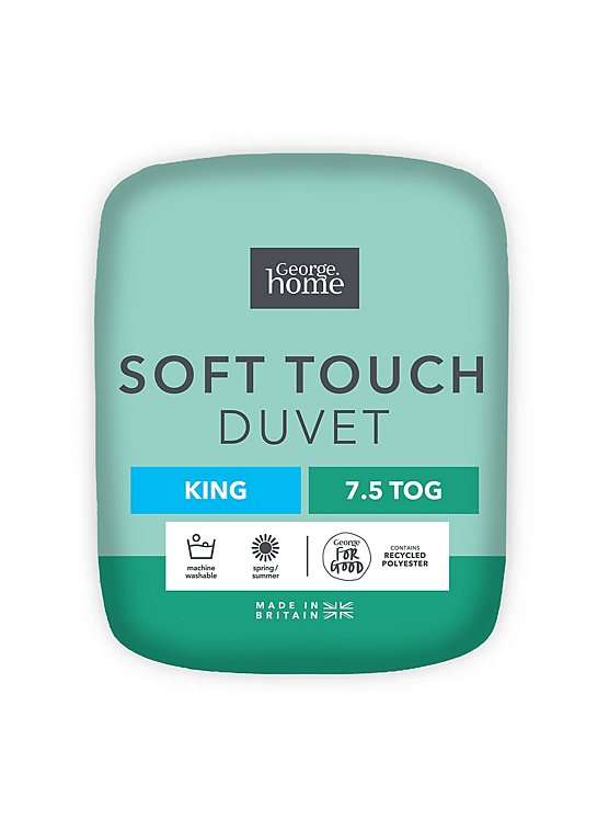Soft Touch 7.5 Tog Duvet - Single £7.65 / Double £10.20 / King £11.90 / Super King £13.60 - Free C&C