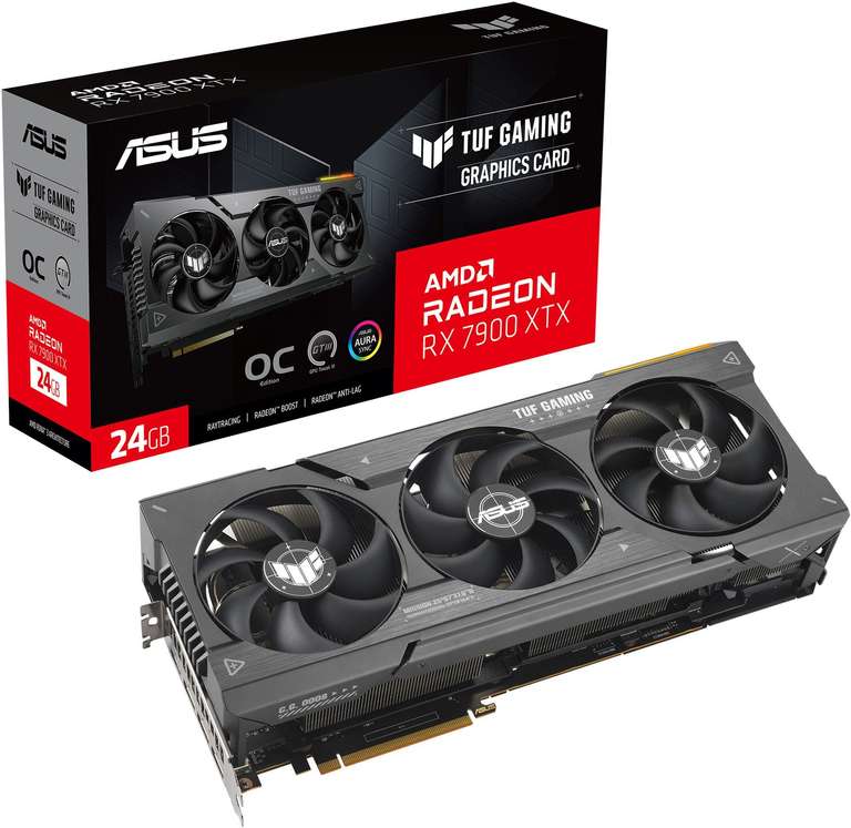 ASUS Radeon RX 7900 XTX TUF Gaming 24GB OC GPU with code