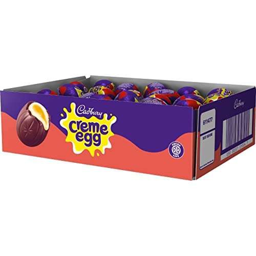 Cadbury Easter Creme Egg (Pack of 48) Milk Chocolate Filled With Creamy Filling £19.59 (5% £18.61 / 15% £16.65 S&S)