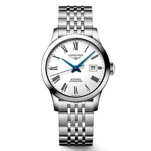 Longines Watchmaking Tradition Record Collection White Steel Watch £1010 @ Fraser Hart