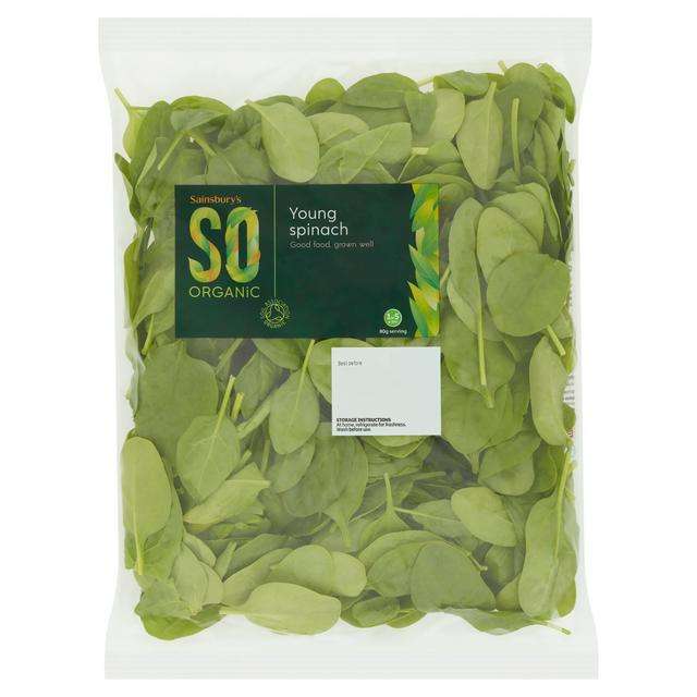 Sainsbury's Young Spinach, SO Organic 200g £1.40 Nectar Price