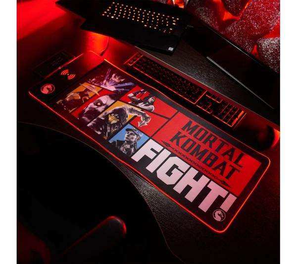 NUMSKULL Mortal Kombat Qi 15W Wireless Charging Gaming Mouse Mat - Black & Red With Code + Free C&C