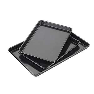 Tala Performance, Set 3 Baking Trays, Professional Gauge Carbon Steel with Eclipse Premuim Non-Stick Coating, Cooking and Roasting