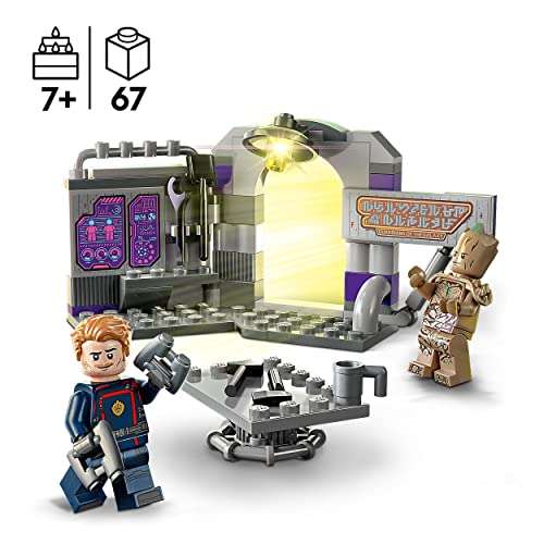LEGO 76253 Marvel Guardians of the Galaxy Headquarters Volume 3 Set with Groot and Star-Lord Minifigures, Super Hero Building Toy for Kids