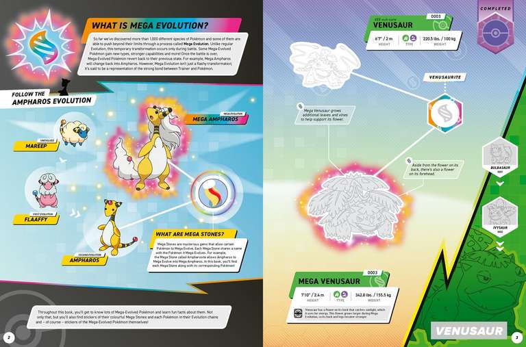 Pokémon Mega Evolutions Sticker Book: Mega Evolve Your Pokémon ...