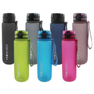 Proworks 1L BPA Free Flip Top Leakproof Fitness Sports Bottle Reduced + Extra 10% Off With Code + Free Delivery (No Code)