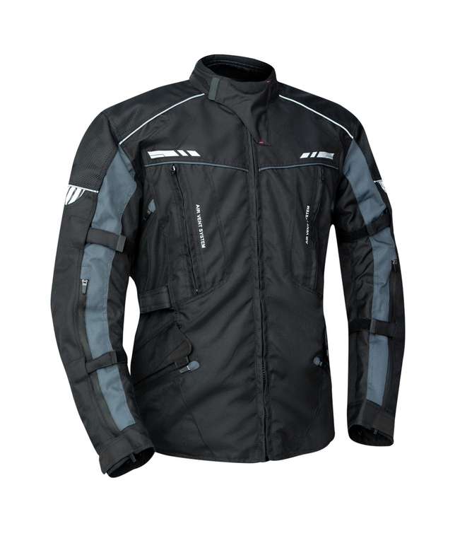 Venti Descent Waterproof Motorcycle Jacket Black grey £99.99 + £5 delivery @ Webbs Motor Cycles
