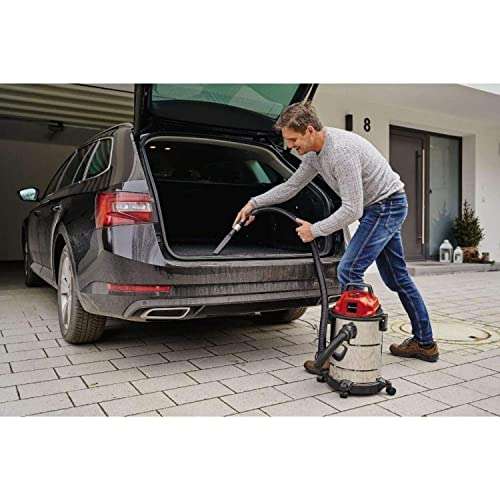 Einhell 2342167 TC-VC 1820 S Wet And Dry Vacuum Cleaner | 1250W, 20L Stainless Steel Tank | Wet-Dry Vacuum With Blow Function - £42 @ Amazon