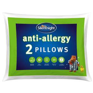 Silentnight Anti-allergy Pillow Pair - £7 (Free Click & Collect) @ Homebase