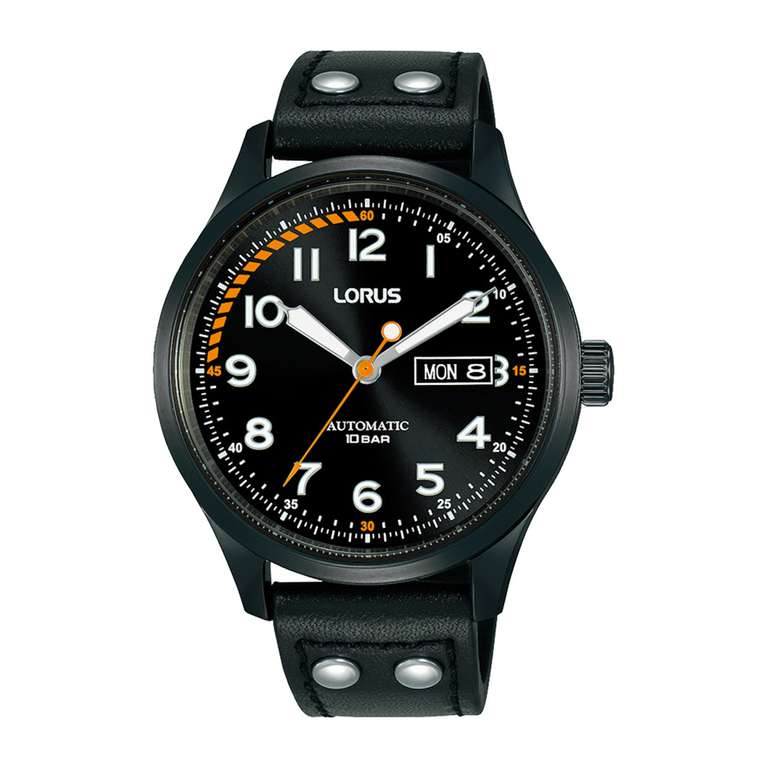 Lorus RL461AX9 Mens automatic watch with Black Dial and Black Leather Strap RL461AX9 £41.64 with code @ GBWatchShop