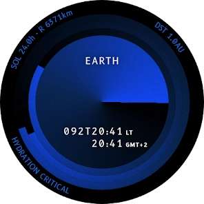 Galaxy Time - a watch face for our Solar System