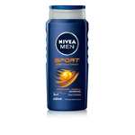 NIVEA MEN Sport Shower Gel (6 x 400ml) Refreshing Body Wash with Lime Scent - Or £8.05/£7.59 on Subscribe & Save