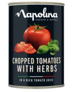 X3 Napolina Chopped Tomatoes with Herbs 400g - Hull