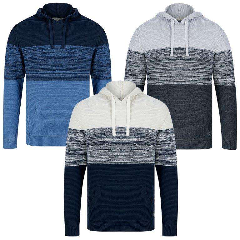 Men’s Textured Knit Pullover Hoodies - £15.29 with code + £2.80 delivery at Tokyo Laundry
