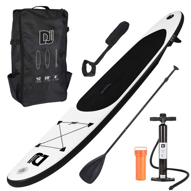 10ft Inflatable Stand Up Paddle Board + Bag, Pump & Adjustable Oar & More(Various Colours) £125 Delivered @ WeeklyDeals4Less