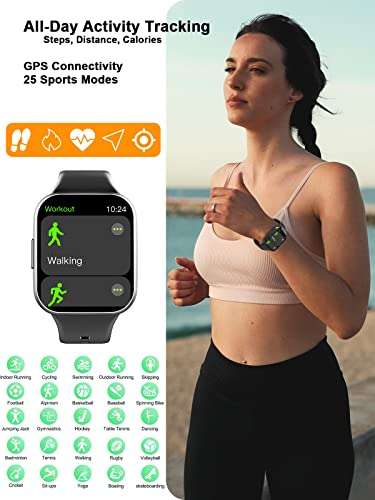 Nerunsa Fitness Smart Watch IP68 £20.99 with voucher Dispatches from Amazon Sold by LanHongYuDeDian