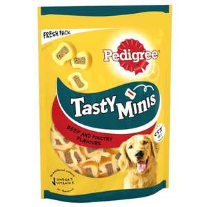 Pedigree Tasty Bites - Dog Treats Chewy Slices with Beef 155 g (Pack of 8) - £3.92 / £3.70 S&S