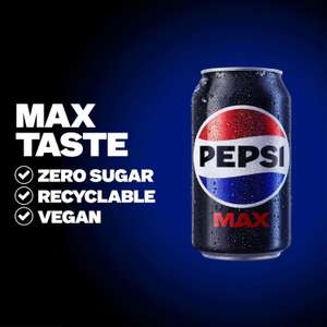 Pepsi Max No Sugar Cola Cans 8 x 330ml x2 packs (possibly £5.37 on S&S)