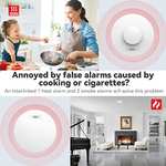 Wireless Interlinked Smoke and Heat Alarm Scotland Bundle with 10 Year Battery Life, 3 Pack - Sold by Burfon