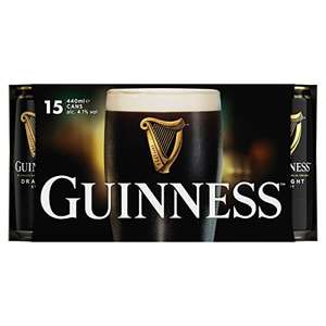 Guinness Draught Stout Beer 15 x 440 ml - £14 @ Amazon