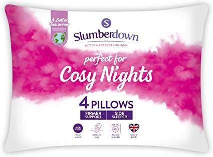 4 x Slumberdown Soft Support Pillows for £12 (Clubcard Price) @Tesco Extra Swindon