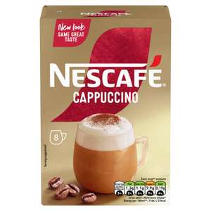 NESCAFÉ Gold Cappuccino Instant Coffee, 8 x 15.5g - £1.22 w/15% S&S +15% voucher