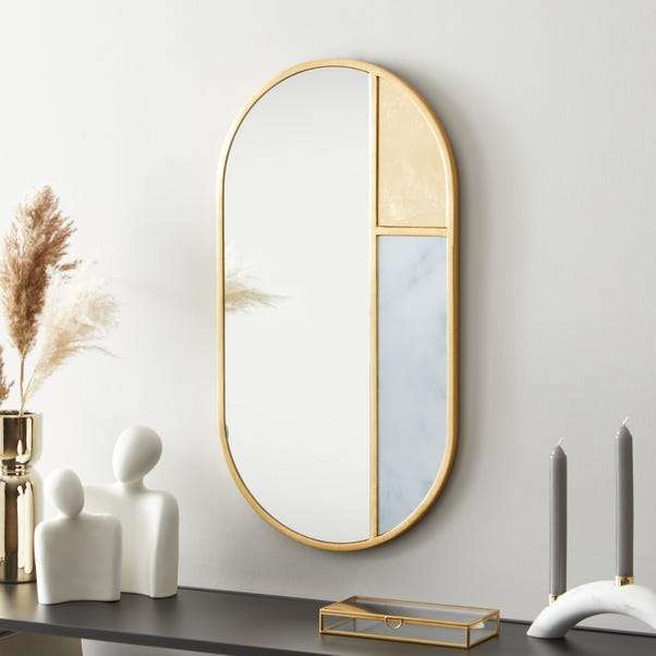 Lexi Wall Mirror, 65x35cm £22.50 click and collect @ Dunelm