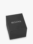 Bulova 96B309 Men's Sutton Date Chronograph Leather Strap Watch, Brown/Silver reduced to £149.50 at John Lewis & Partners