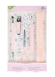 Brushworks Luxury Nail Care Set, Pink, One Size - £3.44 @ Amazon