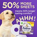 Andrex Supreme Quilts Mega Toilet Roll - 9 Mega Rolls, 3-ply, 25% Thicker Paper - £7.55 or Less with Sub & Save