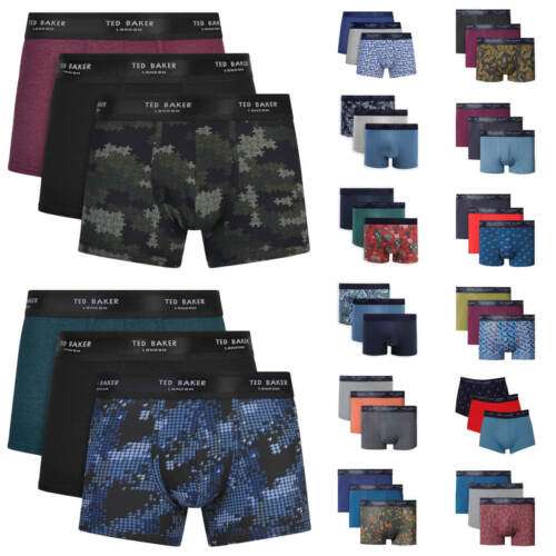 Ted Baker Mens 3 Pack Patterned Comfort Cotton Stretch Boxers sizes S-XL £19.99 @ golfbase-zactive Ebay