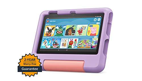 Amazon Fire 7 Kids tablet | 7" display, ages 3–7, 16 GB, Purple