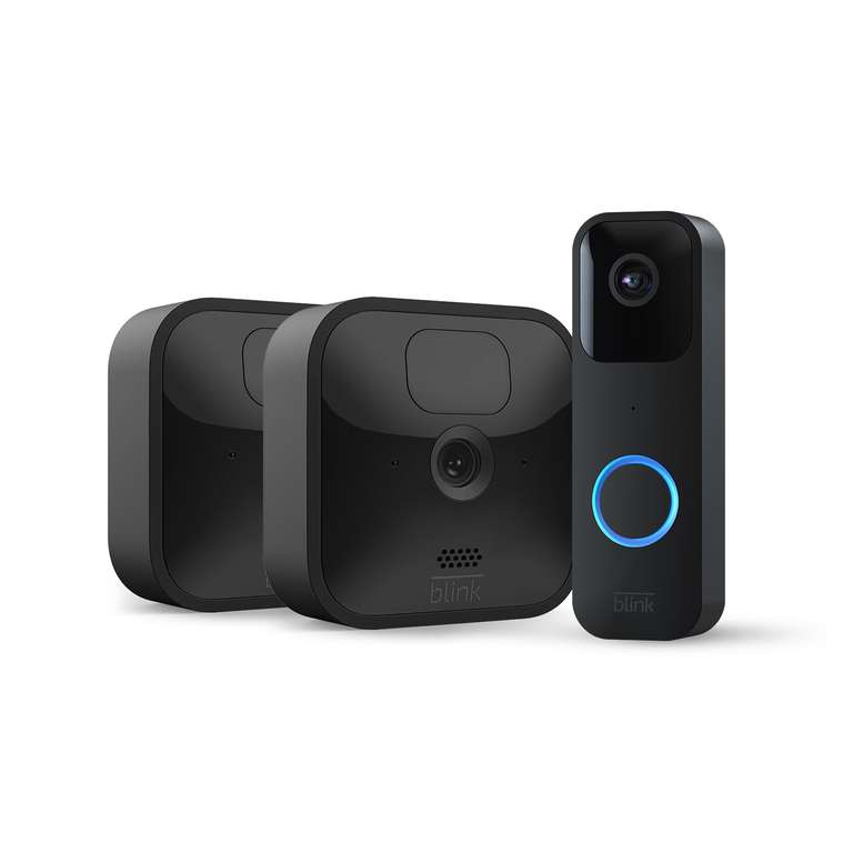 Blink Outdoor 2-Camera System + Blink Video Doorbell £87.99 (Possible £66.49 with Blink Subscription Plan) Prime Only @ Amazon