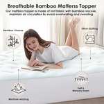 EHEYCIGA Memory Foam Mattress Topper Double Bed 135x190x3cm with voucher - Sold by EHEYCIGA EU FBA