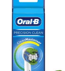 Oral-B Precision Clean Toothbrush Head with CleanMaximiser Technology 4 Pack - £10 @ Boots