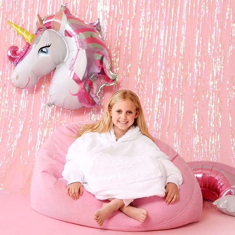 Dreamscene Kids Unicorn Sherpa Fleece Hoodie Blanket £10 with Free Delivery From Weeklydeals4less