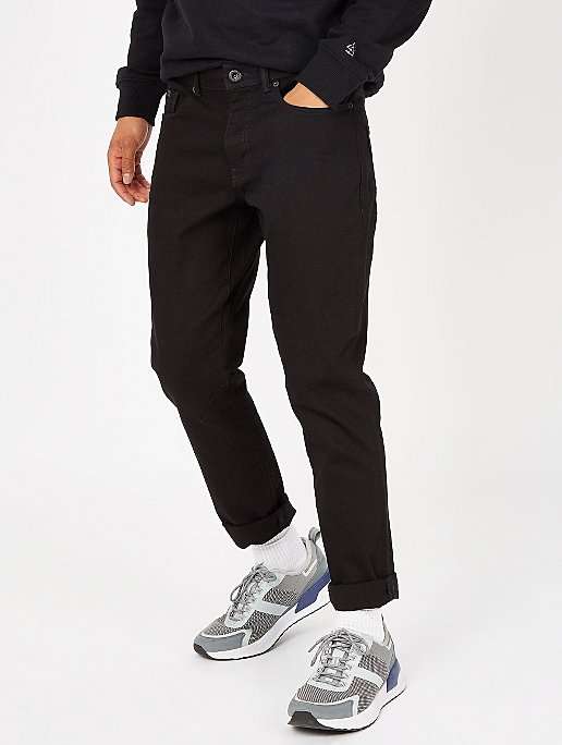 ADAPT Black Technical Slim Leg Jeans 