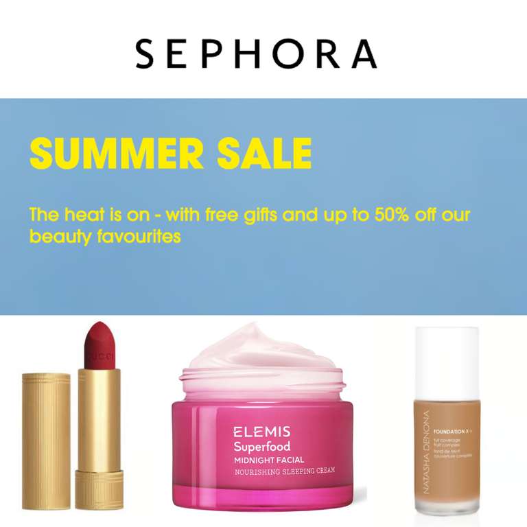 Sale - Up to 70% Off + Free Delivery over £20 - @ Sephora