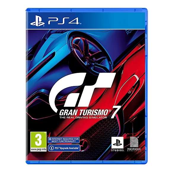 Gran Turismo 7 PS4 - £ 34.19 (PS5 £43.39) (Free Delivery for PS+ members or £2.99 without) @ PlayStation Direct