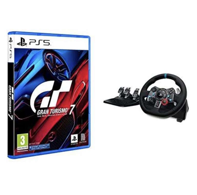 PlayStation Gran Turismo 7 & Logitech Driving Force G29 Racing Wheel & Pedals Bundle - PS5 - £279 @ Currys
