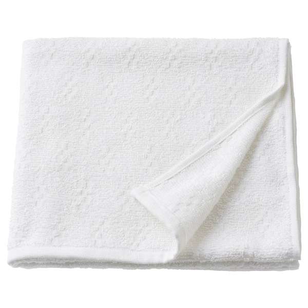 Narsen Bath Towel White 55cm x 120cm free click and collect