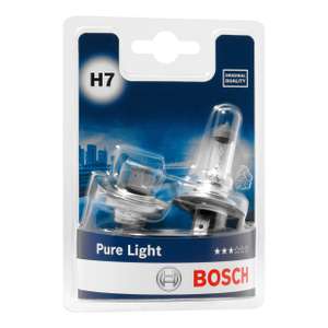 Bosch H7 (477) Pure Light Headlight Bulbs - 12 V 55 W PX26d - 2 Bulbs