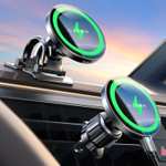 LISEN - Magsafe Car Phone Holder Wireless Charger [Fastest Charging Speed] - Sold by SFYou FBA