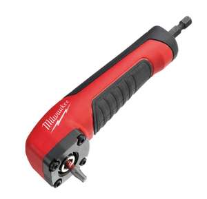 Milwaukee Shockwave Right Angle Drill Attachment with 10 Piece Bit Set