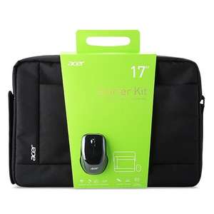 Acer Laptop Starter Kit for 17" Laptop Carry Case With Wireless Optical Mouse + 2 Year Warranty - With Code