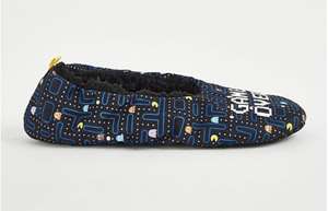 Men’s Pac-Man Game Over Slogan Print Slippers £5 + free click and collect at George (Asda)