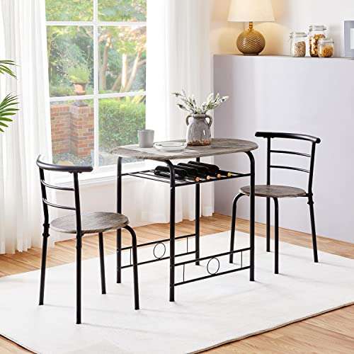 Yaheetech 3 Piece 90cm Dining Room Set - Sold & Fulfilled by Yaheetech UK
