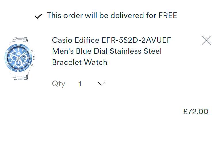 Casio Edifice Chronograph 47mm £72 at H Samuel | Hotukdeals
