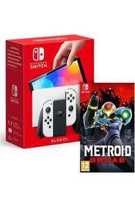 Nintendo Switch (OLED Model) - White + Metroid Dread - £325.45 delivered @ Amazon