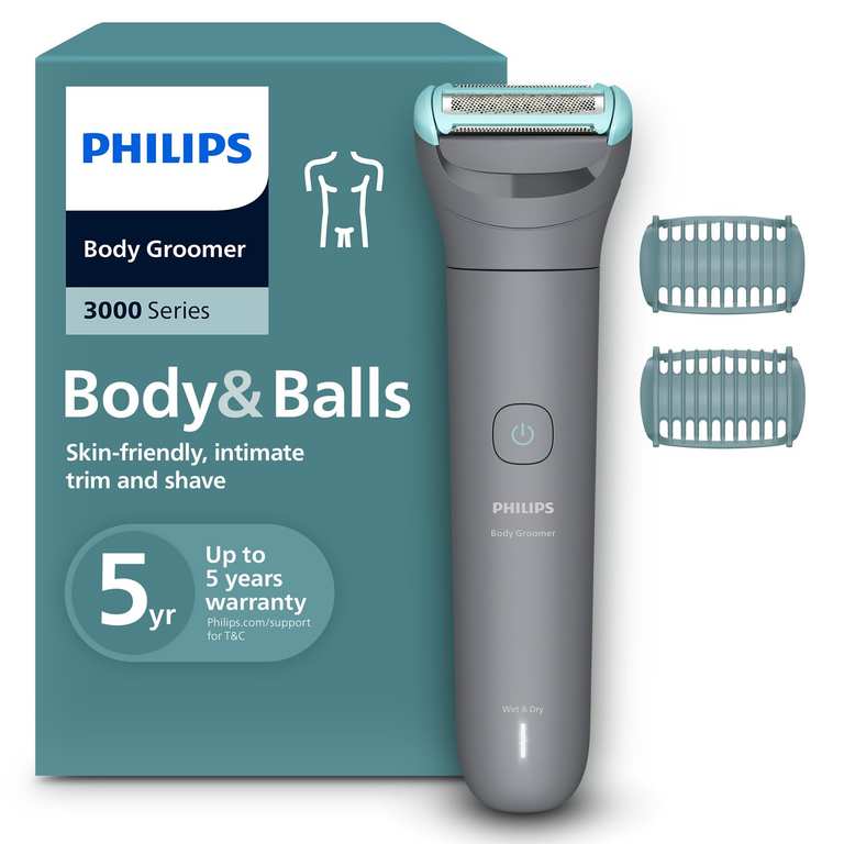 Philips Body Groomer 3000 "Body and Balls" Triple Protect Shave System - Model BG3480/15